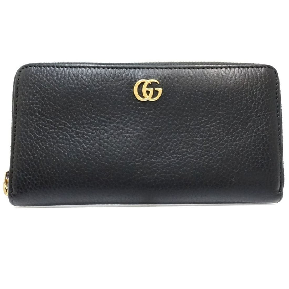 GUCCI GG Marmont Round Zip Leather Long Wallet, Black, Women's, 182197: --- Catalog ---Category: SizeSize (HxWxD): 10cm x 20cm x 3cm / 3.93'' x 7.87'' x 1.18''Category: DesignType: Long wallet (bi-fold)Color: BlackGender: WomenMaterial: Leather Category: GeneralBrand: Guc