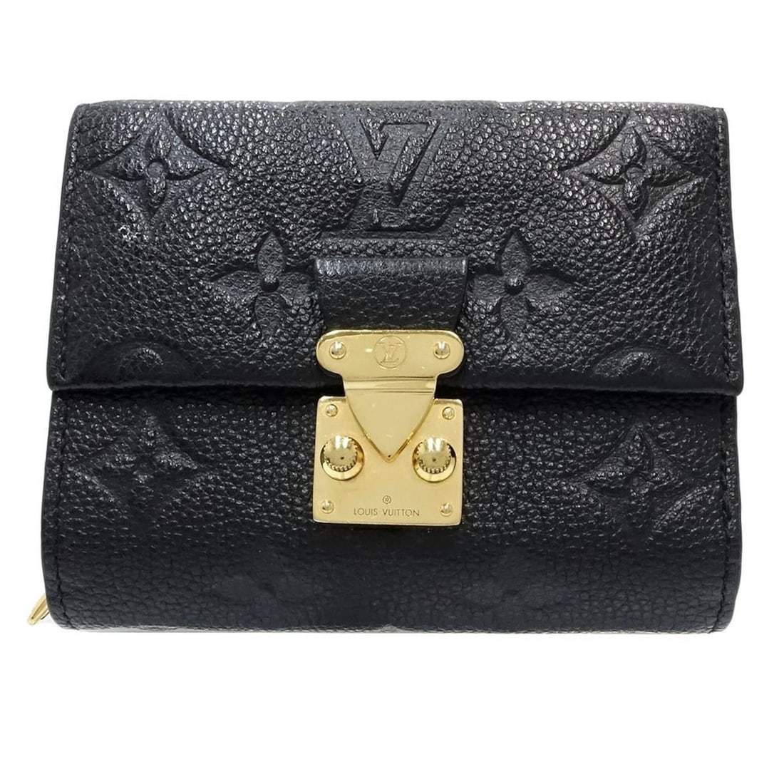 LOUIS VUITTON Louis Vuitton Monogram Empreinte Tri-fold Wallet M80880 Portefeuille Medis Compact: --- Catalog ---Category: SizeSize (HxWxD): 8.5cm x 11.5cm x 4cm / 3.34'' x 4.52'' x 1.57''Category: DesignType: Wallet (tri-fold)Color: NoirGender: WomenMaterial: Monogram Empreinte Category: GeneralL