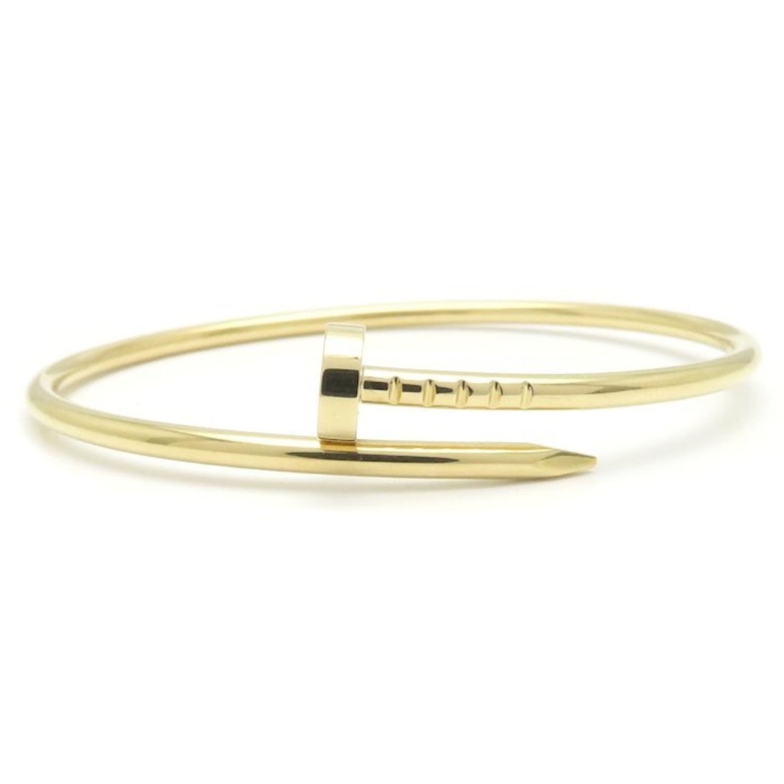 CARTIER Juste un Clou Bangle #16 18K Yellow Gold Women's B6062600 295808: --- Catalog ---Category: SizeWidth: 2.5mm - 1cm / 0.09'' - 0.39''Length: 16cm / 6.29''Weight: 9.3g / 0.32oz.Category: DesignType: BangleGender: WomenMaterial: Yellow gold (18K)Category: GeneralBrand: 