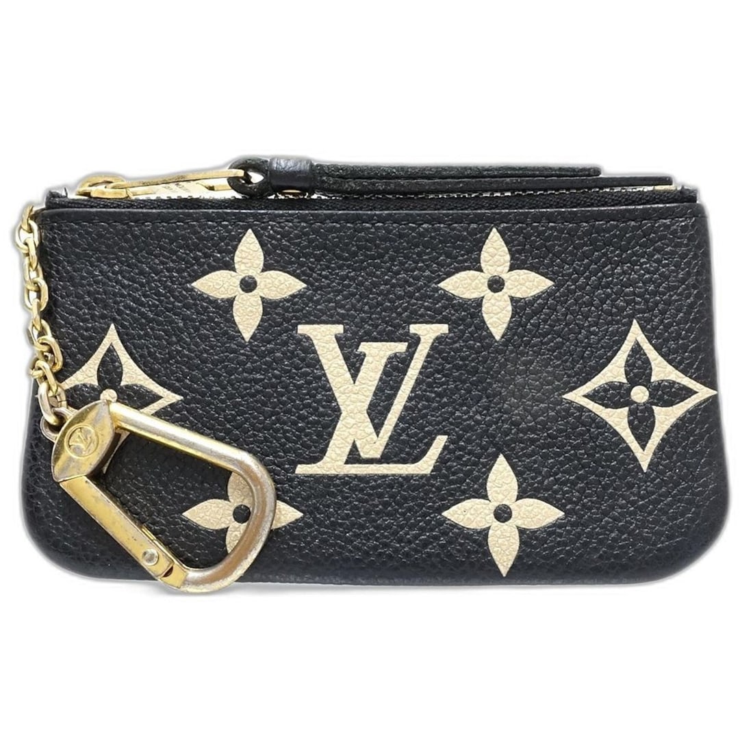 LOUIS VUITTON Louis Vuitton Wallet/Coin Case M80885 Pochette Clé Monogram Bicolor Empreinte Black: --- Catalog ---Category: SizeSize (HxWxD): 7cm x 12cm x 1.5cm / 2.75'' x 4.72'' x 0.59''Category: DesignType: Coin purse/coin caseColor: Beige, BlackGender: WomenMaterial: Monogram Empreinte Category:
