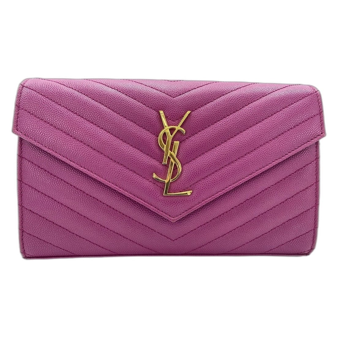 YVES SAINT LAURENT Cassandra Shoulder Bag, Leather, Purple: --- Catalog ---Category: SizeSize (HxWxD): 14cm x 23cm x 2cm / 5.51'' x 9.05'' x 0.78''Strap Length: 105cm / 41.33''Category: DesignType: Shoulder bagColor: PurpleGender: WomenCategory: GeneralLine: C