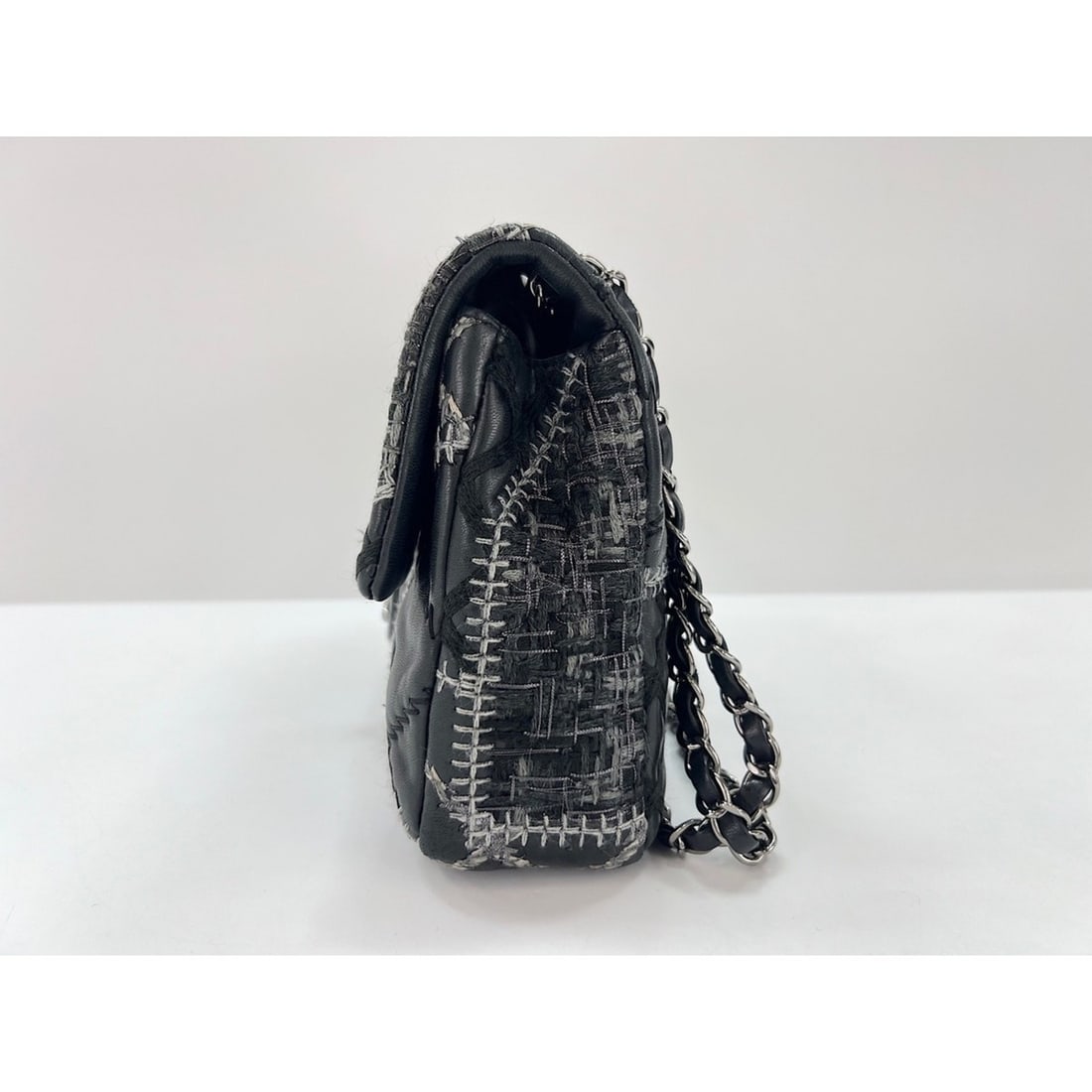 CHANEL Patchwork Shoulder Bag, Black - 5