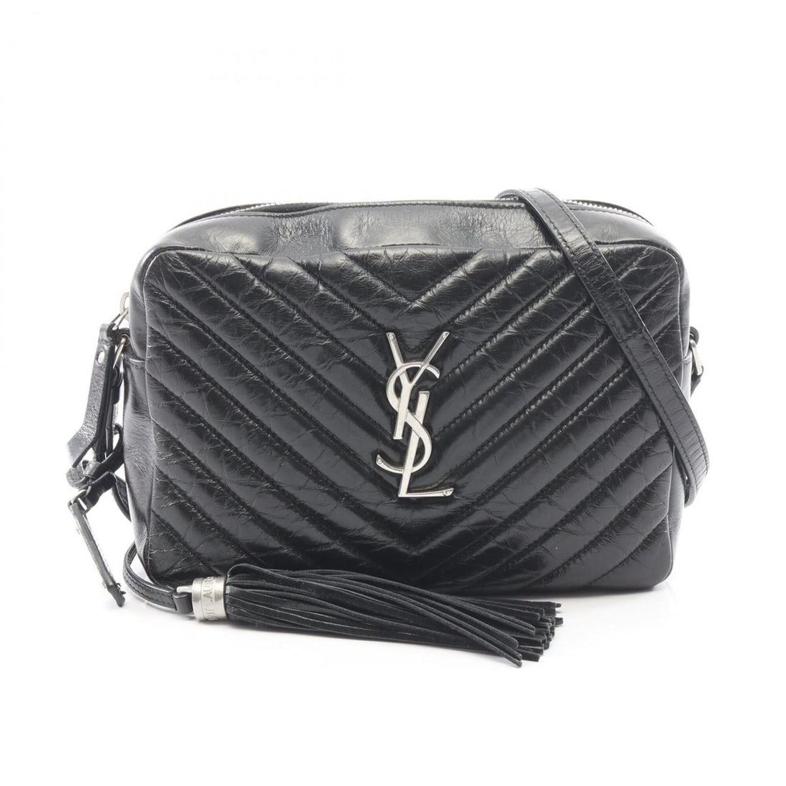 Yves Saint Laurent Saint Laurent Paris LOU Monogram Camera Bag, Shoulder Handbag, Leather, Women's,: --- Catalog ---Category: SizeSize (HxWxD): 15cm x 23cm x 7cm / 5.9'' x 9.05'' x 2.75''Category: DesignType: Shoulder bagColor: BlackGender: WomenMaterial: Leather Category: GeneralBrand: Yves Saint La