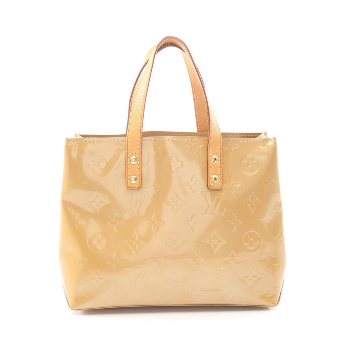 Louis Vuitton LOUIS VUITTON Lead PM Monogram Vernis Noisette Handbag Leather Women's Beige M91334 (1 of 11)