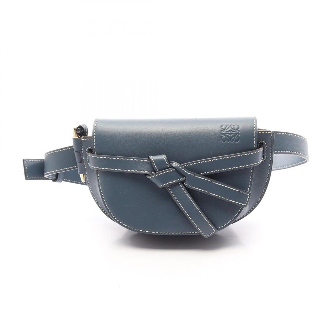 Loewe Gate Bum Bag, Waist Body Handbag, Leather, Women's, Blue: --- Catalog ---Category: SizeSize (HxWxD): 12cm x 20cm x 7cm / 4.72'' x 7.87'' x 2.75''Category: DesignType: Fanny pack, HandbagColor: BlueGender: WomenMaterial: Leather Category: GeneralBrand: Loewe-