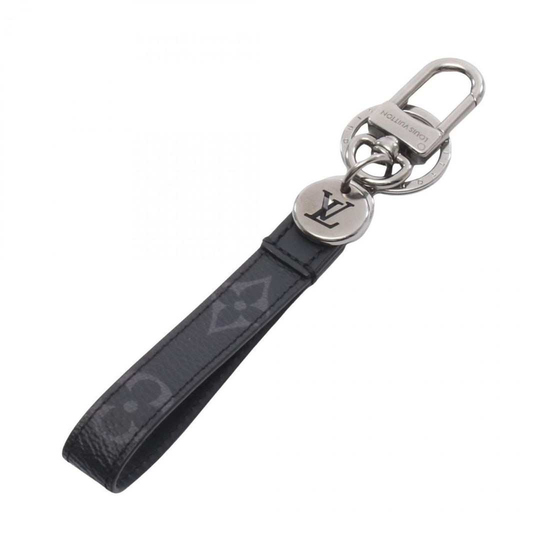 Louis Vuitton Portefeuille Dragonne Monogram Eclipse Keyring Keychain Accessory Leather Women's: --- Catalog ---Category: SizeSize (HxWxD): 14cm x 1.5cm / 5.51'' x 0.59''Category: DesignType: KeyringColor: BlackGender: WomenMaterial: LeatherCategory: GeneralMPN: M61950Brand: Louis Vuitton--- Item