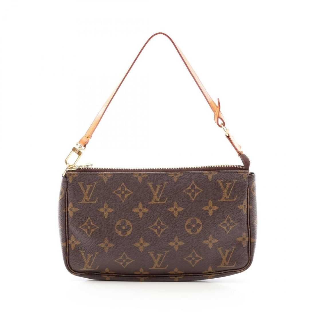 Louis Vuitton Pochette Accessoires Monogram Handbag, Coated Canvas Leather, Women's, Brown, M51980: --- Catalog ---Category: SizeSize (HxWxD): 13cm x 21cm x 3cm / 5.11'' x 8.26'' x 1.18''Category: DesignType: HandbagColor: BrownGender: WomenMaterial: PVC , Leather Category: GeneralMPN: M51980Brand: 