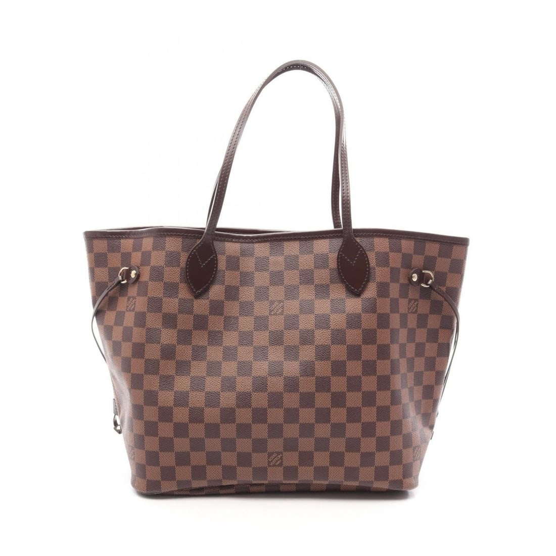 Louis Vuitton Neverfull MM Damier Ebene Tote Bag Handbag Coated Canvas Leather Women's Brown N51105: --- Catalog ---Category: SizeSize (HxWxD): 29cm x 32cm x 15cm / 11.41'' x 12.59'' x 5.9''Category: DesignType: Handbag, Tote bagColor: BrownGender: WomenMaterial: Coated canvas , Leather Category: Gen