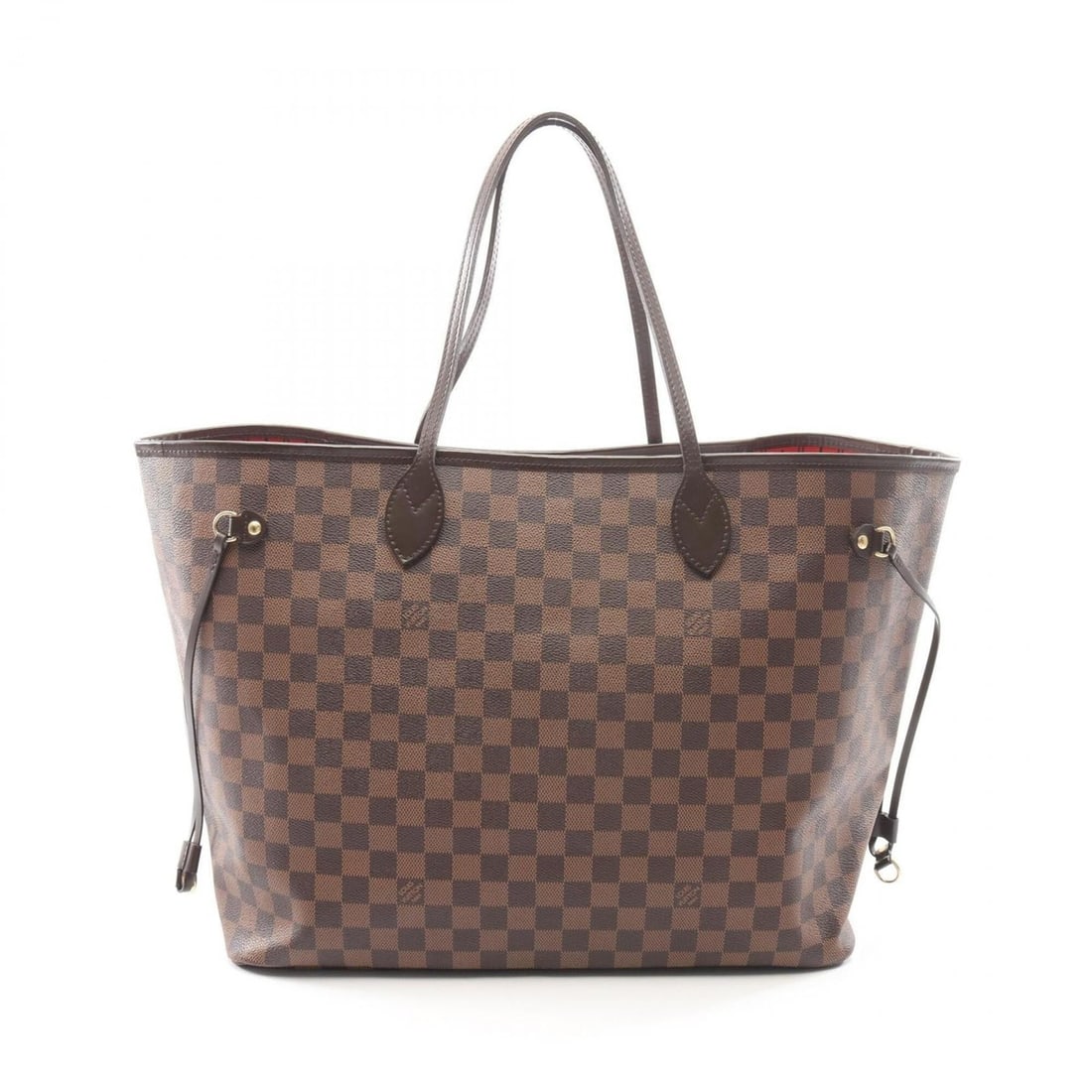 Louis Vuitton Neverfull GM Damier Ebene Tote Bag Handbag Coated Canvas Leather Women's Brown N51106: --- Catalog ---Category: SizeSize (HxWxD): 32cm x 40cm x 20cm / 12.59'' x 15.74'' x 7.87''Category: DesignType: Handbag, Tote bagColor: BrownGender: WomenMaterial: Coated canvas , Leather Category: Ge