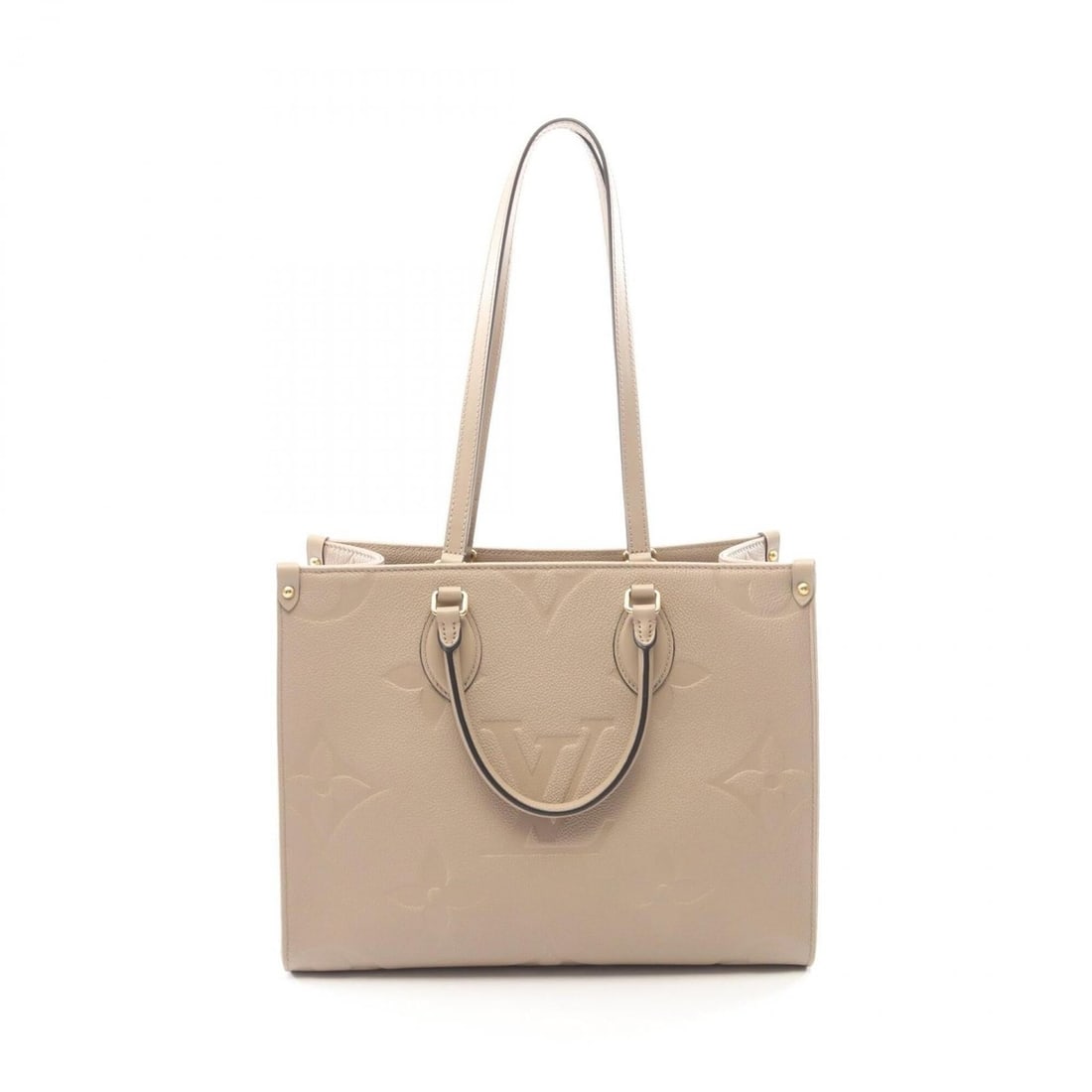 Louis Vuitton OnTheGo MM Monogram Empreinte Tourtrell 2-Way Tote Bag Handbag Leather Women's Beige: --- Catalog ---Category: SizeSize (HxWxD): 27cm x 34.5cm x 14cm / 10.62'' x 13.58'' x 5.51''Category: DesignType: Handbag, Tote bagColor: BeigeGender: WomenMaterial: Leather Category: GeneralMPN: M456