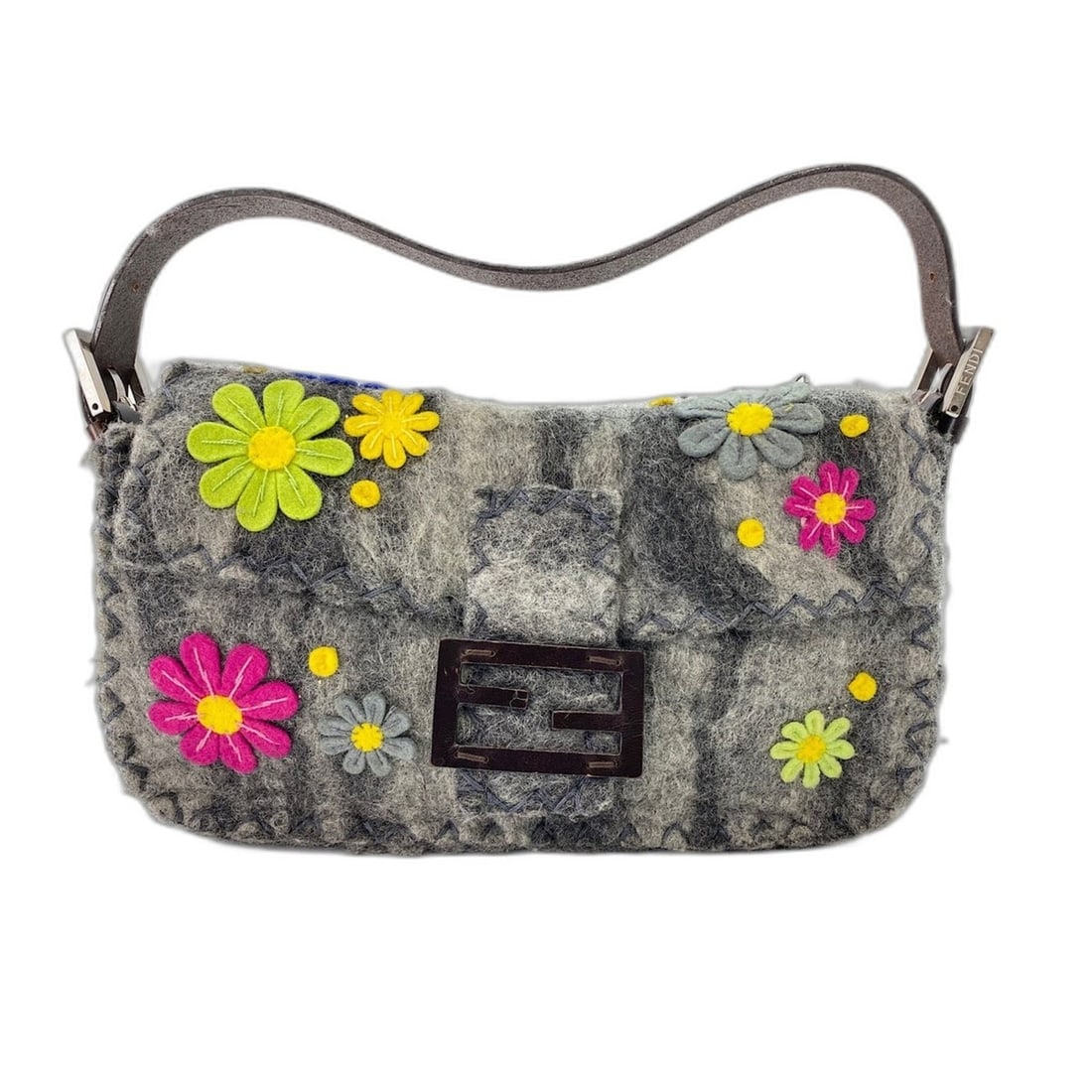 FENDI Mamma Bucket Handbag, Gray: --- Catalog ---Category: SizeSize (HxWxD): 15cm x 27cm x 6cm / 5.9'' x 10.62'' x 2.36''Category: DesignType: HandbagColor: GrayGender: WomenCategory: GeneralBrand: Fendi--- Item List ---Section: Condi