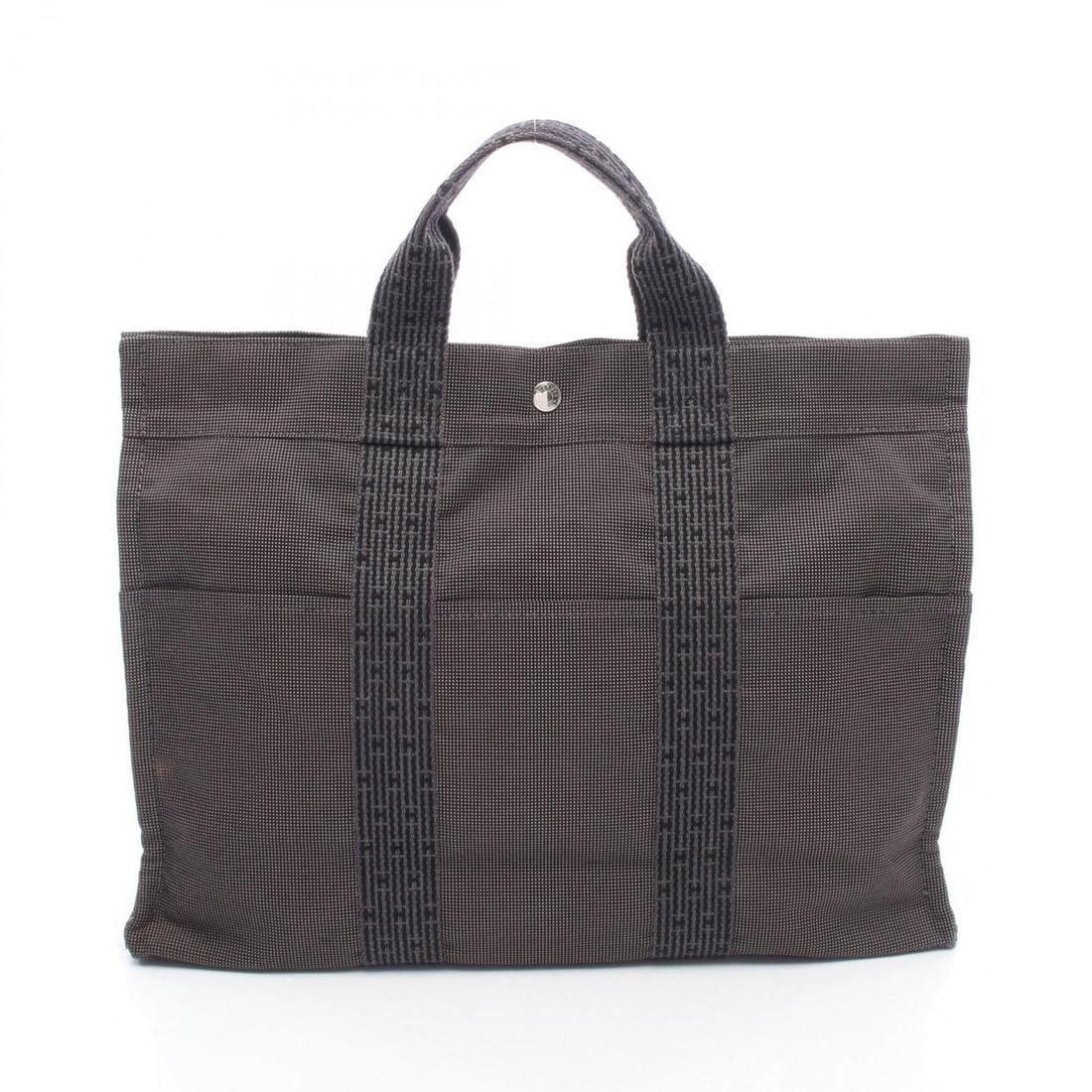 Hermes Herline MM Tote Bag/Handbag, Canvas, Men's/Women's, Gray: --- Catalog ---Category: SizeSize (HxWxD): 32cm x 42cm x 11cm / 12.59'' x 16.53'' x 4.33''Category: DesignType: Handbag, Tote bagColor: GrayGender: Men,WomenMaterial: Canvas Category: GeneralBrand: He