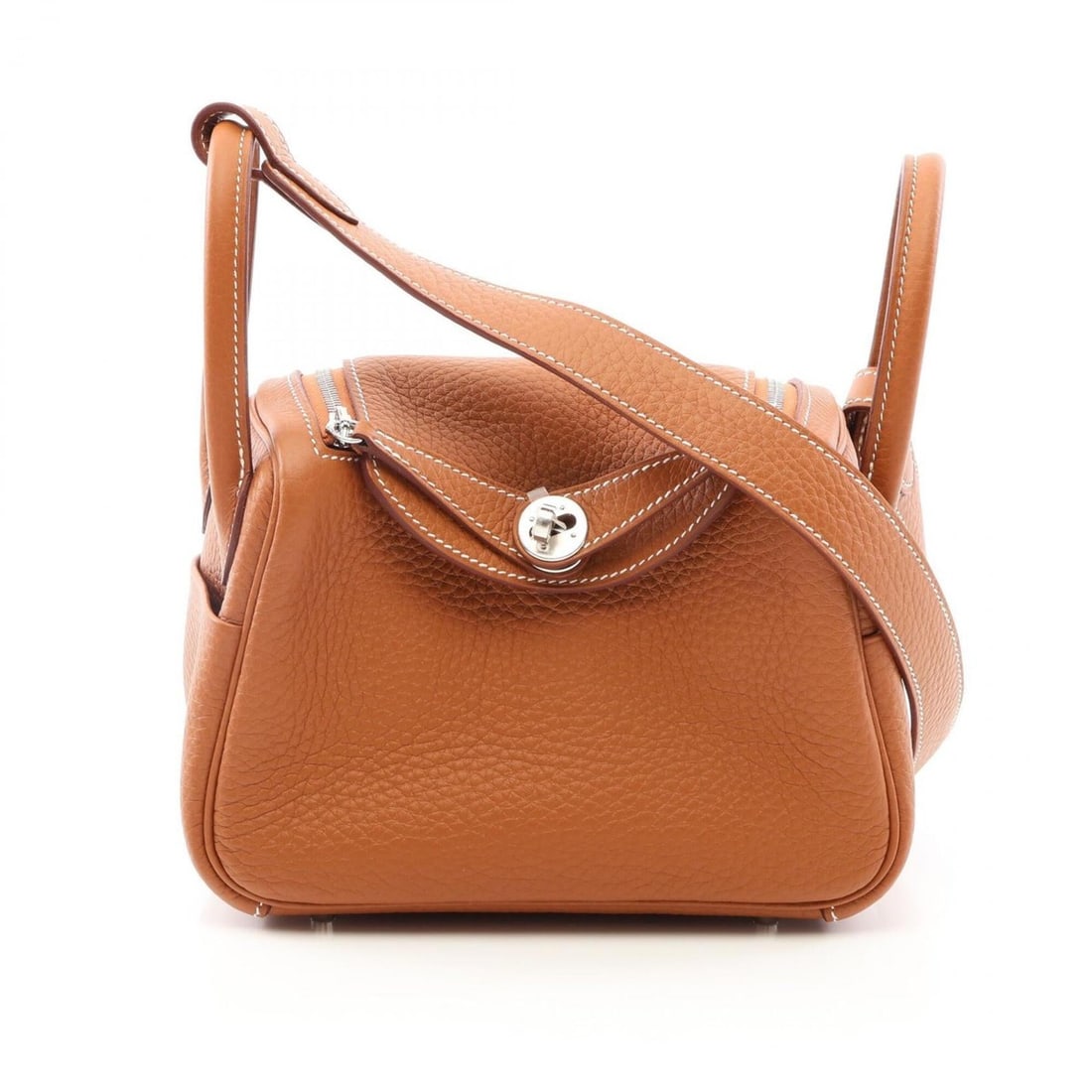 Hermes Lindy Mini Shoulder Bag/Handbag, Taurillon Clemence Leather, Women's, Gold Tone: --- Catalog ---Category: SizeSize (HxWxD): 13cm x 17.5cm x 9cm / 5.11'' x 6.88'' x 3.54''Category: DesignType: Handbag, Shoulder bagColor: BrownGender: WomenMaterial: Taurillon clemence leather Catego