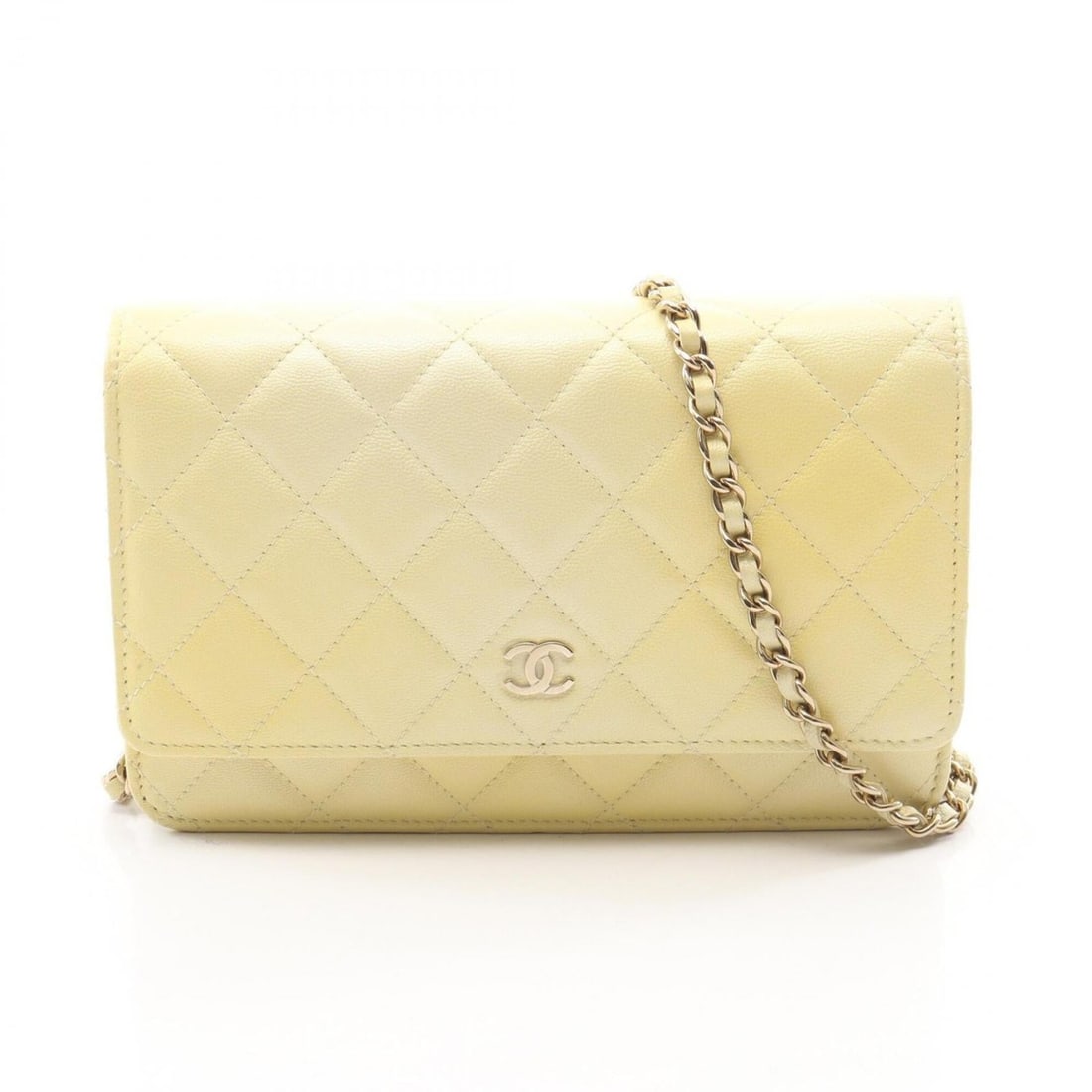 Chanel Matelassé Gradient Shoulder Bag/Handbag, Caviar Leather (Grained Calfskin), Women's, Yellow (1 of 11)
