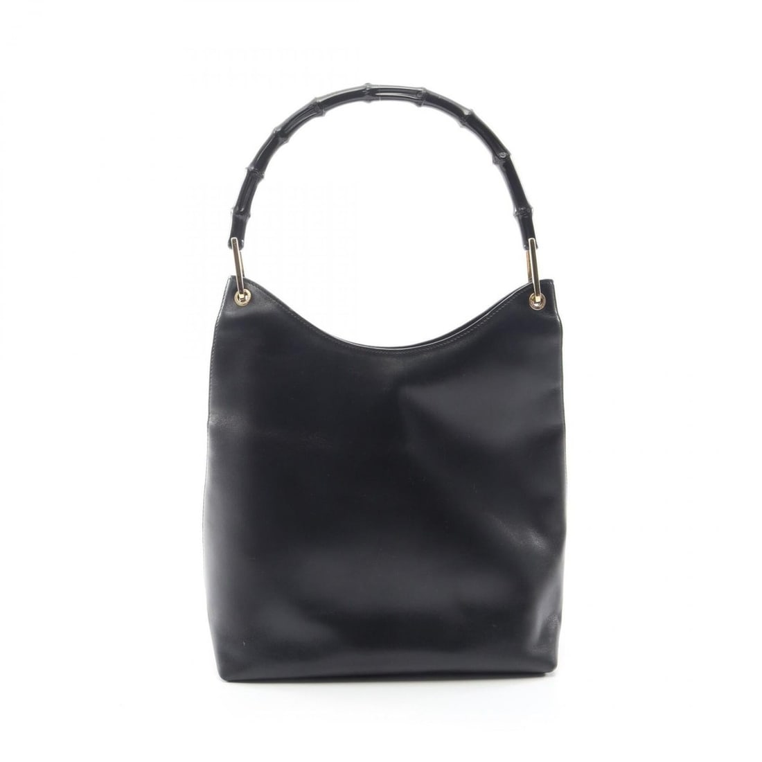 Gucci Bamboo Shoulder Bag/Handbag, Leather, Women's, Black, 001 2122 3006: --- Catalog ---Category: SizeSize (HxWxD): 28cm x 28cm x 13cm / 11.02'' x 11.02'' x 5.11''Category: DesignType: Shoulder bagColor: BlackGender: WomenMaterial: Leather Category: GeneralBrand: Gucci--- 