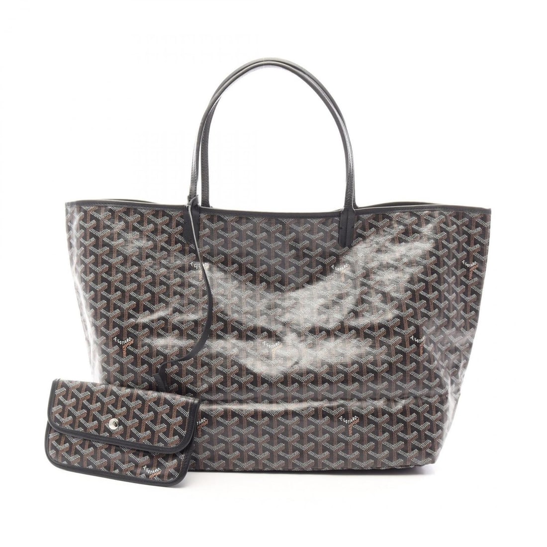 Goyard Saint Louis GM Tote Bag, Handbag, Coated Canvas Leather, Women's, Black/Multicolor: --- Catalog ---Category: SizeSize (HxWxD): 32cm x 39cm x 18cm / 12.59'' x 15.35'' x 7.08''Category: DesignType: Tote bagColor: Black, Multi-colorGender: WomenMaterial: PVC , Coated canvas , Leather Ca