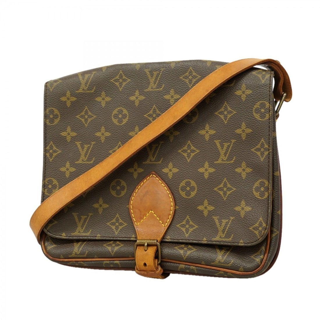 Louis Vuitton Monogram Cartouchiere GM Shoulder Bag M51252 Brown Women's: --- Catalog ---Category: SizeSize (HxWxD): 21cm x 25cm x 8cm / 8.26'' x 9.84'' x 3.14''Category: DesignType: Shoulder bagColor: BrownGender: WomenCategory: GeneralMPN: M51252Brand: Louis Vuitton--- It