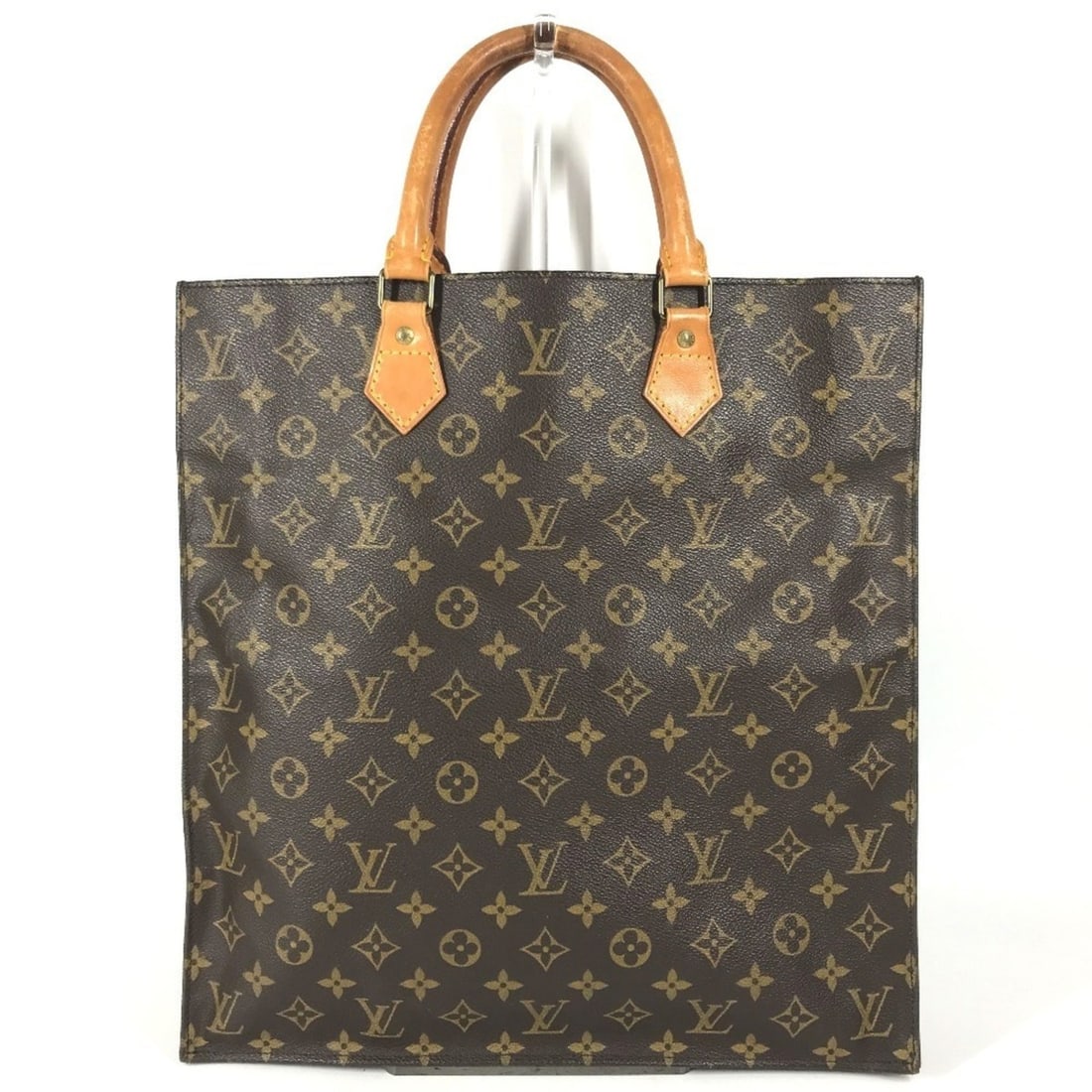LOUIS VUITTON M51140 Monogram Sac Plat Bag, Vertical Tote Handbag, Canvas, Men's/Women's, Brown: --- Catalog ---Category: SizeSize (HxWxD): 38cm x 36cm x 8.5cm / 14.96'' x 14.17'' x 3.34''Category: DesignType: Handbag, Tote bagColor: Brown, Galle, MonogramGender: Men,WomenMaterial: Monogram Categ