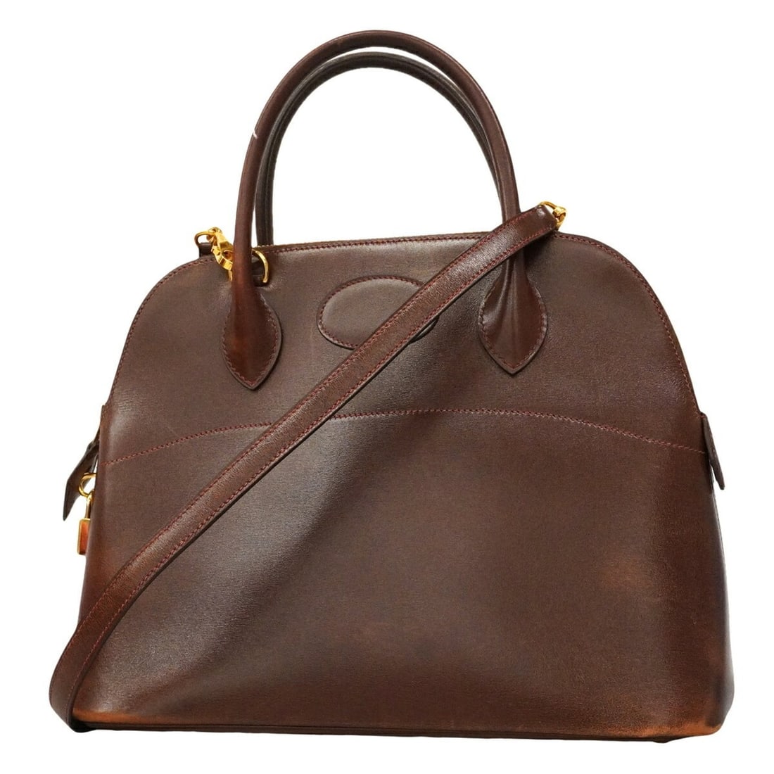 Hermes Bolide 31 Handbag, Box Calf Leather, Brûlée, ?G Stamp, 2-way Bag for Women, P3322273: --- Catalog ---Category: SizeSize (HxWxD): 24cm x 31cm x 12cm / 9.44'' x 12.2'' x 4.72''Category: DesignType: HandbagColor: BrownGender: WomenMaterial: Box calf leather Hardware Color: GoldCategory: G