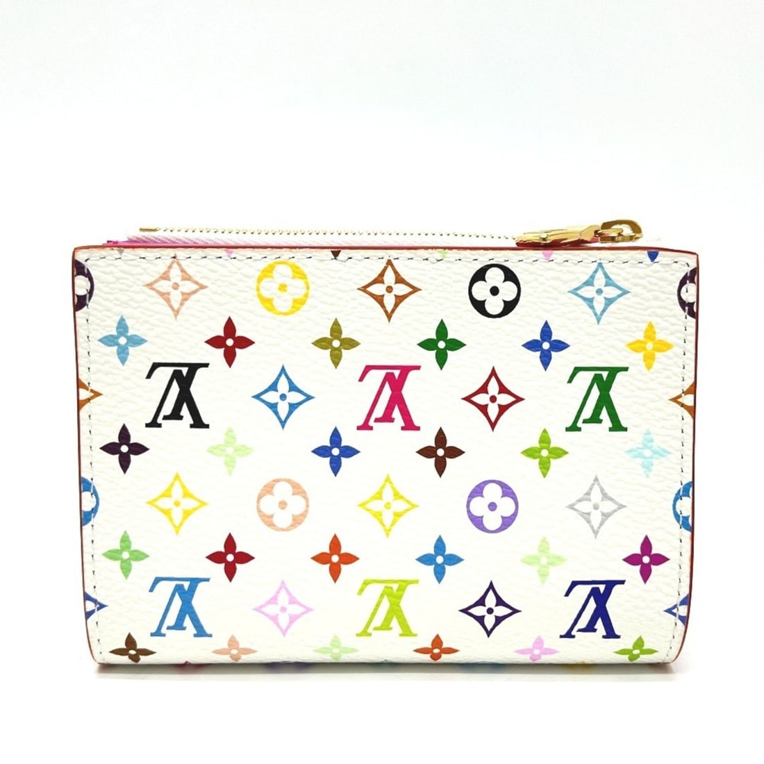 LOUIS VUITTON M27736 LV × TM Takashi Murakami Collaboration Portefeuille Lisa Compact Wallet,: --- Catalog ---Category: SizeSize (HxWxD): 11.5cm x 9cm x 1.5cm / 4.52'' x 3.54'' x 0.59''Category: DesignType: Wallet (bi-fold)Color: Blanc, MonogramGender: WomenMaterial: Monogram Multicolore Catego