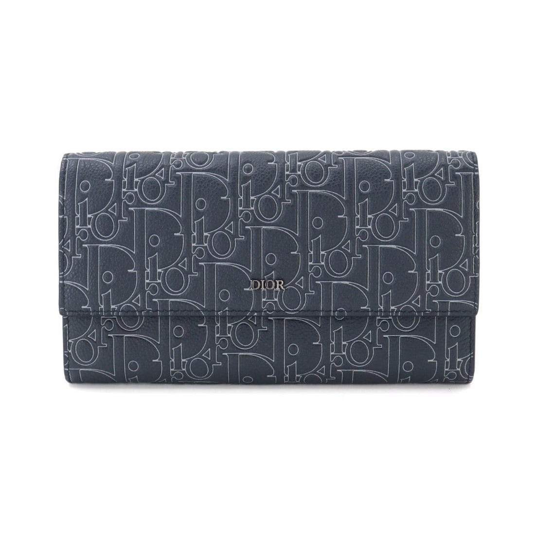 Christian Dior Gravity Outline Long Flap Wallet, Bi-fold Leather, Navy Blue, 2ESBC328FGP: --- Catalog ---Category: SizeSize (HxWxD): 10.5cm x 19.5cm x 2.5cm / 4.13'' x 7.67'' x 0.98''Category: DesignType: Long wallet (bi-fold)Color: Blue, NavyGender: WomenMaterial: Leather Category: Genera