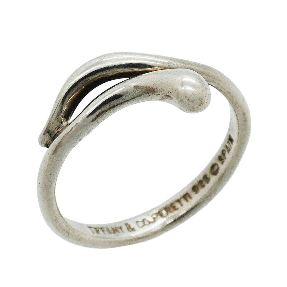 Tiffany & Co. Teardrop Ring, Sterling Silver 925, Size 10, Women's (1 of 7)