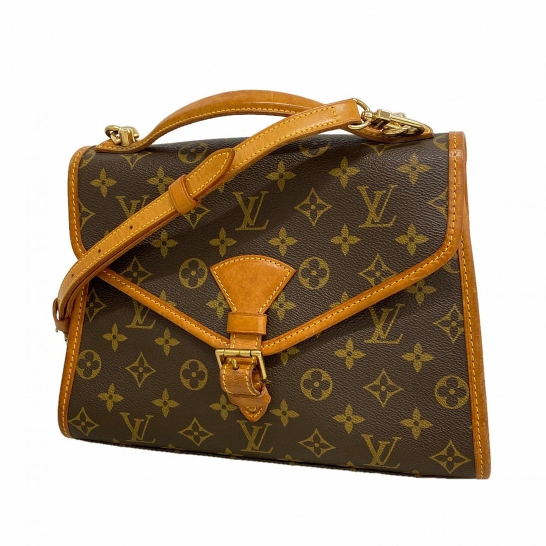 Louis Vuitton Monogram Bel Air Handbag M51122 Brown 2-way bag for women: --- Catalog ---Category: SizeSize (HxWxD): 22cm x 28.5cm x 9cm / 8.66'' x 11.22'' x 3.54''Category: DesignType: HandbagColor: BrownGender: WomenCategory: GeneralMPN: M51122Brand: Louis Vuitton--- Item