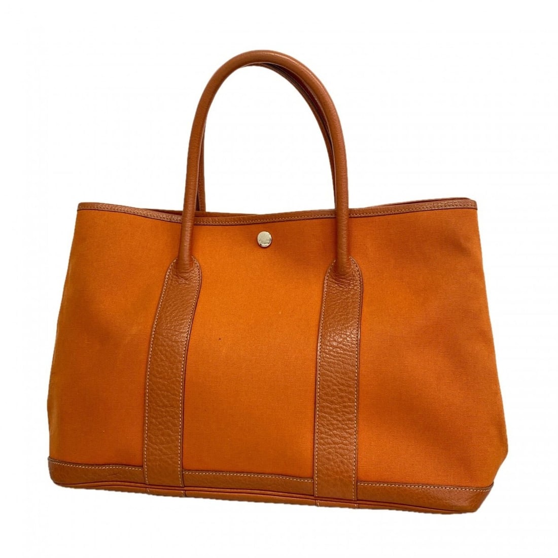 Hermes Garden PM Tote Bag, Toile Officier, Orange, ?J stamp, Ladies' (1 of 10)