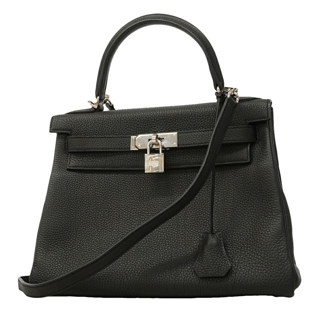 Hermes Kelly 28 Togo Leather Handbag, Black, D Stamp, 2-way Bag for Women: --- Catalog ---Category: SizeSize (HxWxD): 22.5cm x 27.5cm x 11cm / 8.85'' x 10.82'' x 4.33''Category: DesignType: HandbagColor: BlackGender: WomenMaterial: Togo leather Hardware Color: SilverCategory