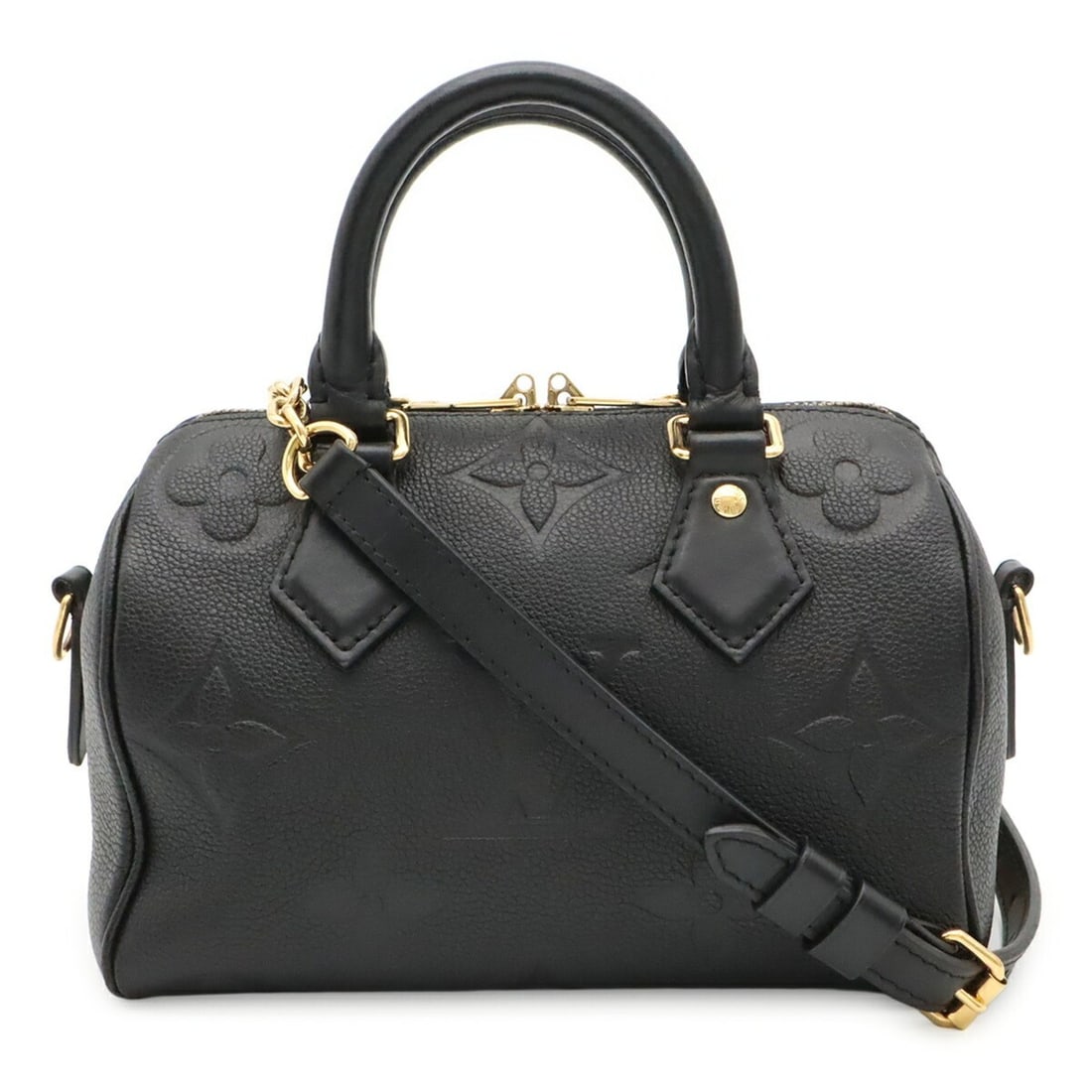 LOUIS VUITTON Louis Vuitton Monogram Empreinte Speedy Bandoulière 20 Handbag Shoulder Bag Noir: --- Catalog ---Category: SizeSize (HxWxD): 14.5cm x 20.5cm x 11.5cm / 5.7'' x 8.07'' x 4.52''Category: DesignType: Handbag, Shoulder bagColor: Black, NoirGender: WomenMaterial: Leather Category: Gener