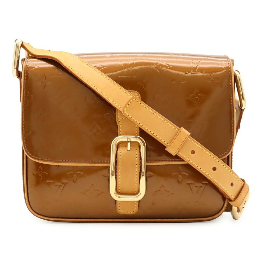 LOUIS VUITTON Louis Vuitton Monogram Vernis Christie GM Shoulder Bag Pouch Enamel Bronze M91107: --- Catalog ---Category: SizeSize (HxWxD): 21cm x 24cm x 8cm / 8.26'' x 9.44'' x 3.14''Category: DesignType: Pochette, Shoulder bagColor: BronzeGender: WomenMaterial: Monogram Vernis Category: General