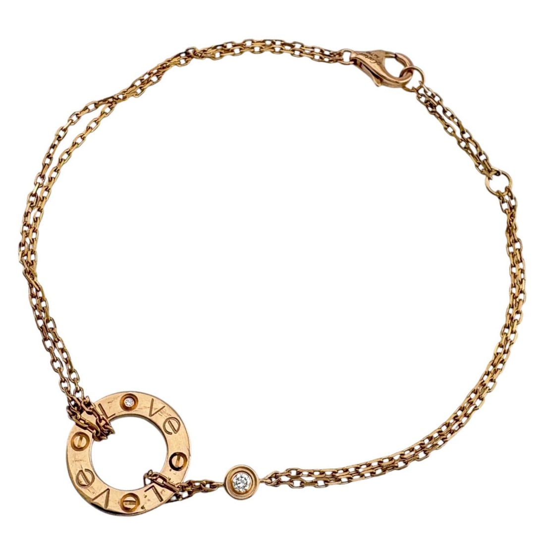 Cartier Love Circle Bracelet, 18K Pink Gold, Women's, CARTIER: --- Catalog ---Category: SizeLength: 18cm / 7.08''Category: DesignType: Charm braceletColor: Pink goldGender: WomenMaterial: Pink gold (18K)Category: GeneralBrand: CartierCountry of Origin: France--- 
