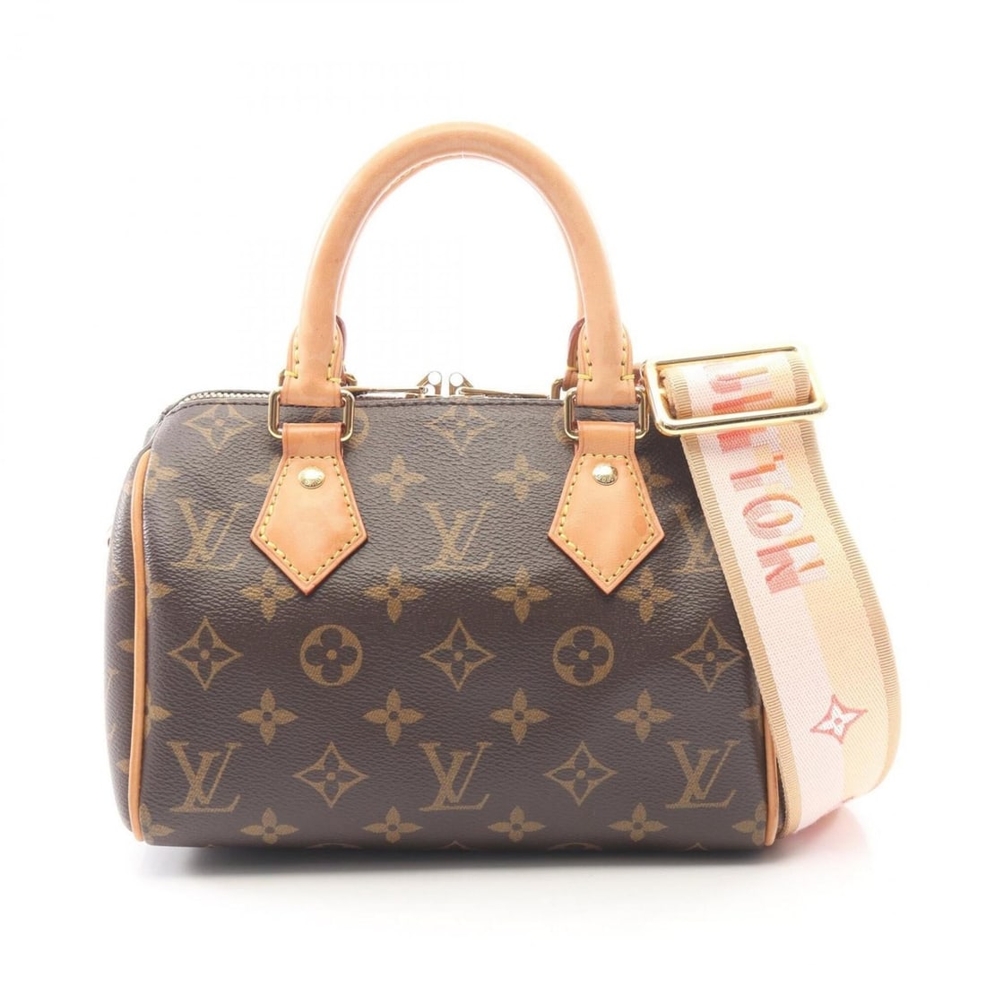 Louis Vuitton Speedy Bandoulière 20 Monogram 2-Way Handbag, Coated Canvas Leather, Women's, Brown, (1 of 8)