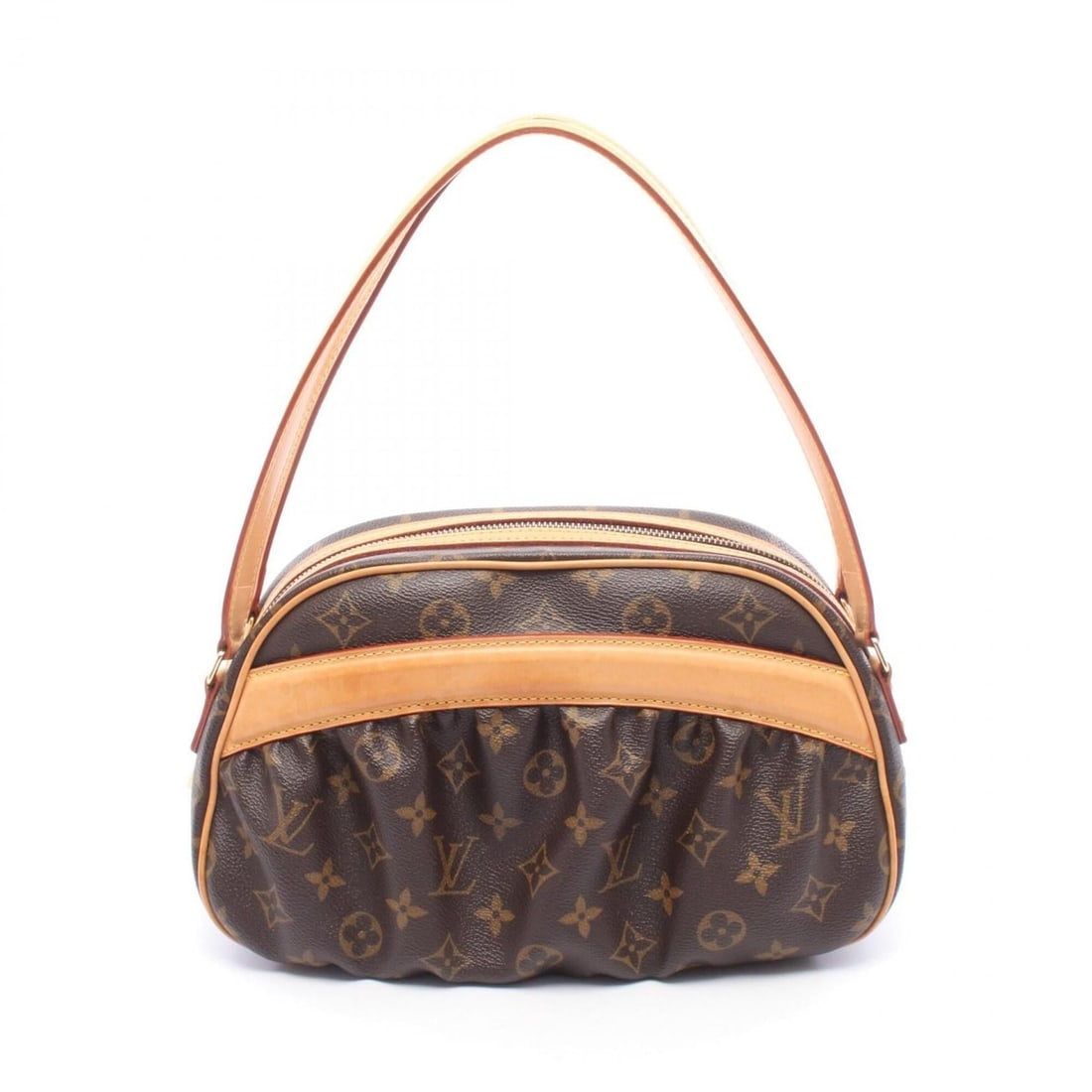Louis Vuitton Clara Shoulder Bag/Handbag, Coated Canvas and Leather, Monogram Pattern, Women's,: --- Catalog ---Category: SizeSize (HxWxD): 17cm x 28cm x 12cm / 6.69'' x 11.02'' x 4.72''Category: DesignType: Handbag, Shoulder bagColor: Brown, MonogramGender: WomenMaterial: Coated canvas , Leather