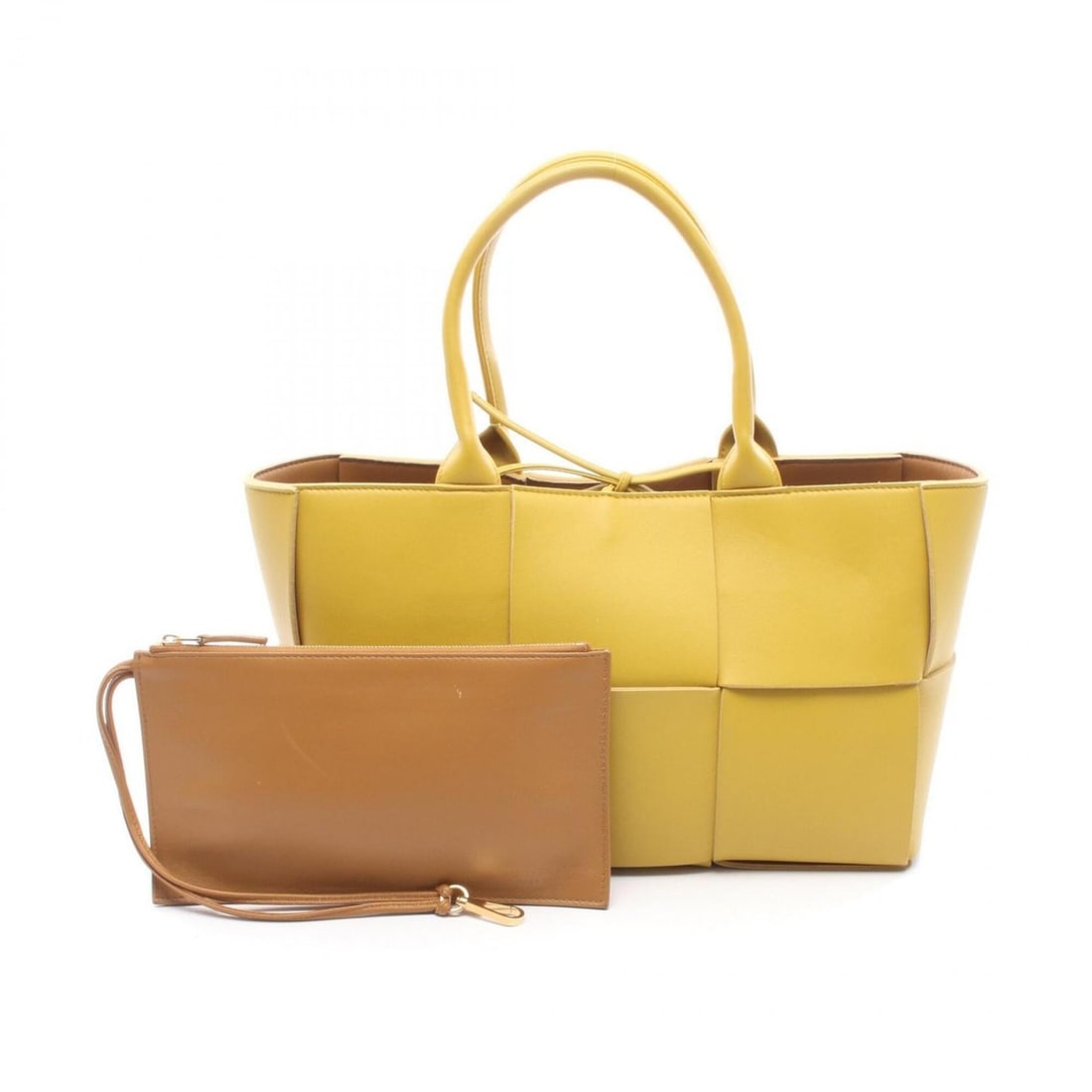 Bottega Veneta Small Arco Tote Bag Handbag Leather Women's Yellow: --- Catalog ---Category: SizeSize (HxWxD): 20.5cm x 32.5cm x 12cm / 8.07'' x 12.79'' x 4.72''Category: DesignType: Handbag, Tote bagColor: YellowGender: WomenMaterial: Leather Category: GeneralBrand: 