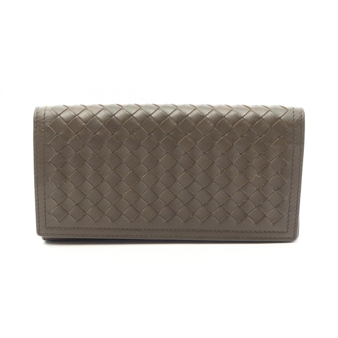 Bottega Veneta Intrecciato Bi-fold Long Wallet, Leather, Men's/Women's, Khaki: --- Catalog ---Category: SizeSize (HxWxD): 10cm x 19cm x 2cm / 3.93'' x 7.48'' x 0.78''Category: DesignType: Long wallet (bi-fold)Color: KhakiGender: Men,WomenMaterial: Intrecciato Category: GeneralBr