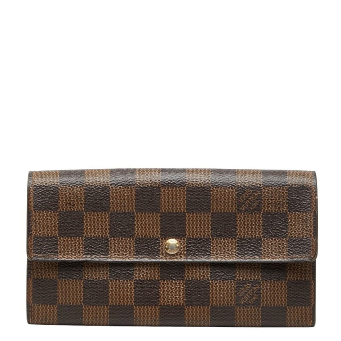 Louis Vuitton Damier Portefeuille Sarah Bi-fold Long Wallet N61734 Brown Leather Women's LOUIS: --- Catalog ---Category: SizeSize (HxWxD): 10.5cm x 18.5cm x 1.5cm / 4.13'' x 7.28'' x 0.59''Category: DesignType: Long wallet (bi-fold)Color: BrownGender: WomenMaterial: PVC , Leather Category: Gener