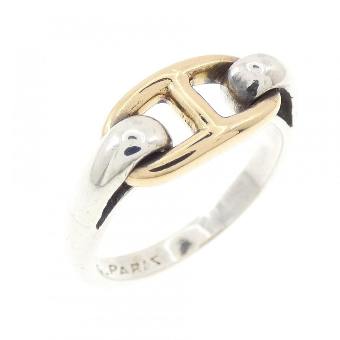 Hermes Hermès Chaine d'Ancre Ring: --- Catalog ---Category: SizeJP Size: 11.0US Size: 6Category: DesignType: Band ringGender: WomenCategory: GeneralBrand: Hermes--- Item List ---Section: ConditionRanking: Rank A Used - A few traces of 