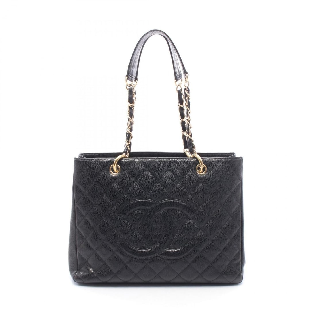Chanel Matelassé Grand Shopping GST Tote Bag/Handbag, Caviar Leather (Grained Calfskin), Women's,: --- Catalog ---Category: SizeSize (HxWxD): 24.5cm x 34cm x 13cm / 9.64'' x 13.38'' x 5.11''Category: DesignType: Handbag, Tote bagColor: BlackGender: WomenMaterial: Grained Calfskin Category: GeneralB