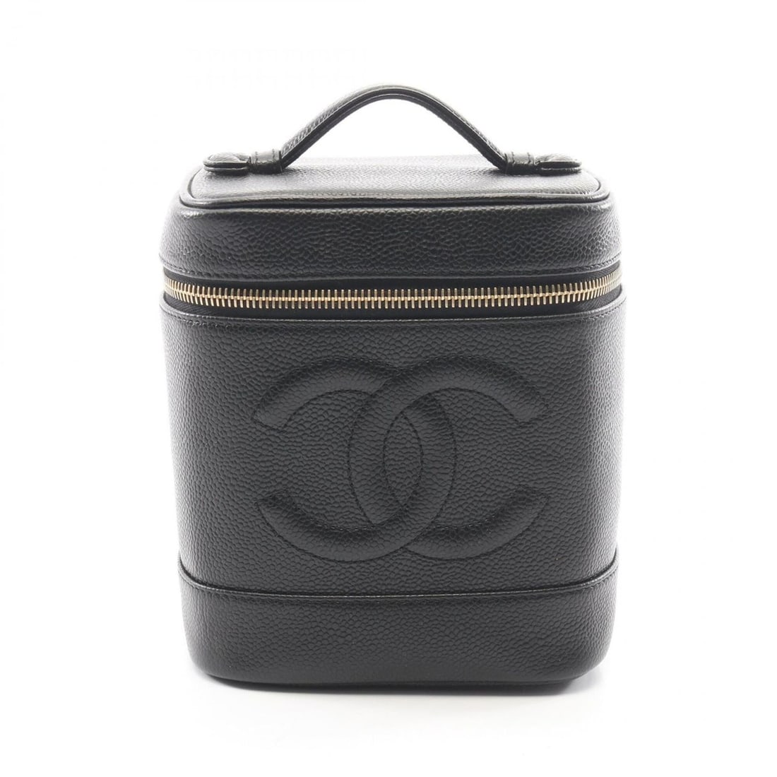 Chanel Coco Mark Handbag, Caviar Leather (Grained Calfskin), Women's, Black: --- Catalog ---Category: SizeSize (HxWxD): 17cm x 15cm x 12cm / 6.69'' x 5.9'' x 4.72''Category: DesignType: HandbagColor: BlackGender: WomenMaterial: Grained Calfskin Category: GeneralBrand: Chanel--