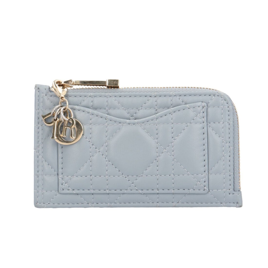 Christian Dior Lady Cosmos Zip Card Holder, Business Case/Card Case, Lambskin S0965ONMJ_M81B,: --- Catalog ---Category: SizeSize (HxWxD): 7.5cm x 13cm x 1.5cm / 2.95'' x 5.11'' x 0.59''Category: DesignType: Coin purse/coin caseColor: BlueGender: WomenMaterial: Leather Leather/Fur Type: Lambskin