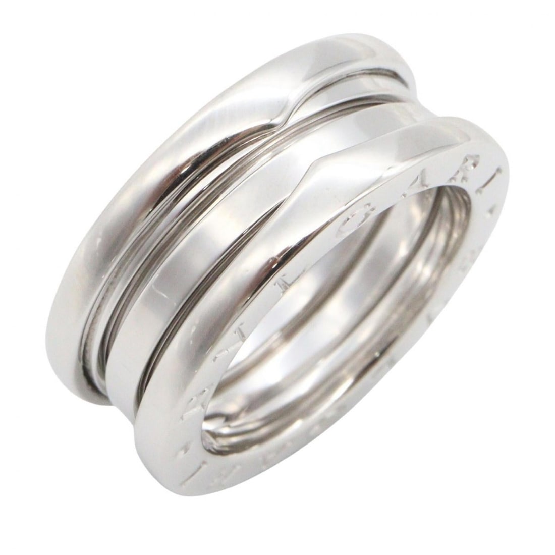 Bvlgari Bulgari B-zero1 Ring, 3-band ring, 18K White Gold (18KWG), Silver-tone, for men and women,: --- Catalog ---Category: SizeUS Size: 6Brand Size: 51Category: DesignType: Band ringColor: White goldGender: Men,WomenMaterial: White gold (18K)Category: GeneralMPN: 346583Brand: Bvlgari--- Item List 