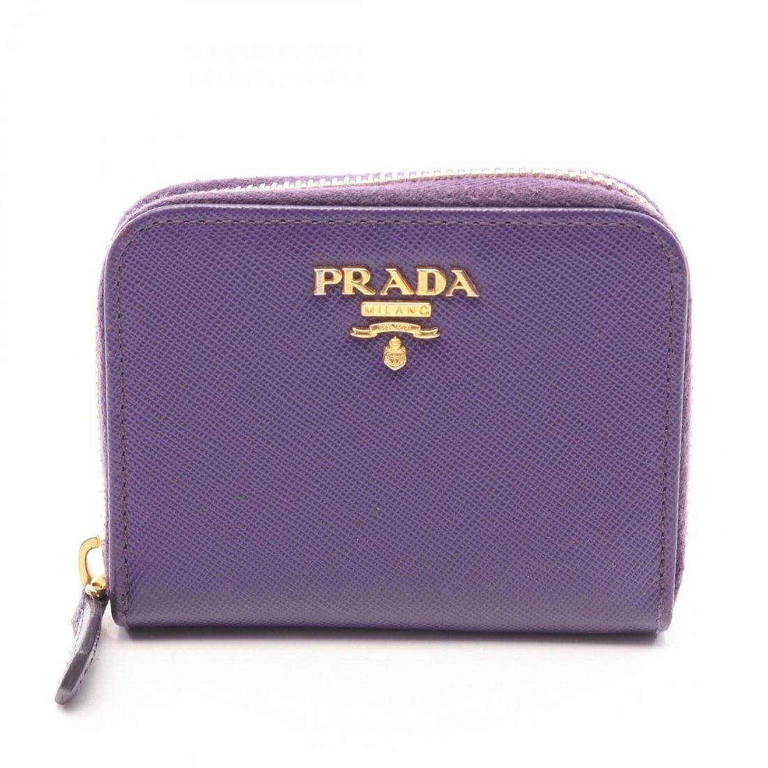 Prada wallet/coin purse, leather, women's, purple.: --- Catalog ---Category: SizeSize (HxWxD): 8cm x 10cm x 2cm / 3.14'' x 3.93'' x 0.78''Category: DesignType: Coin purse/coin caseColor: PurpleGender: WomenMaterial: Leather Category: GeneralBrand: Prad
