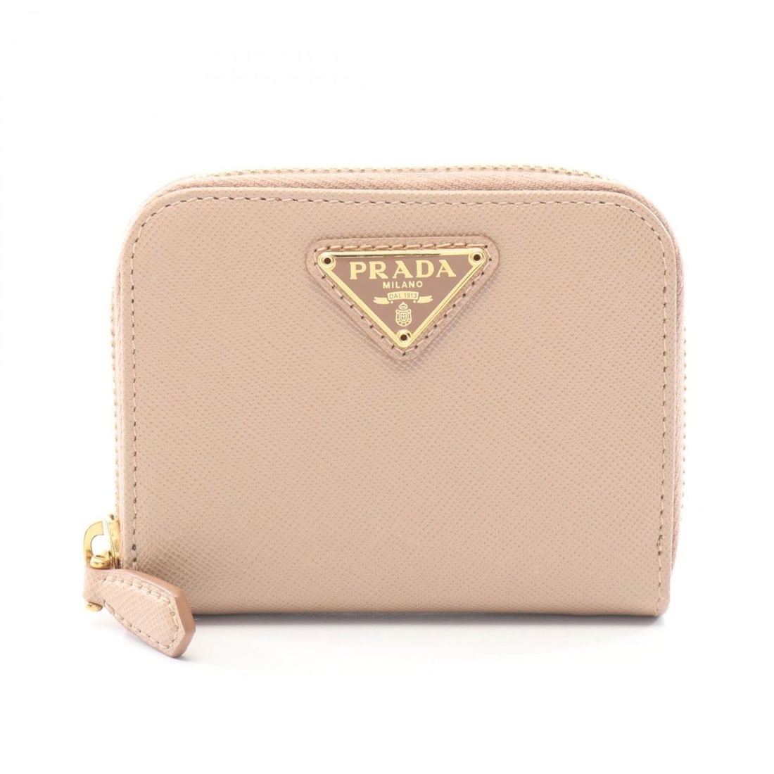 Prada PRADA Round Zip Wallet/Coin Purse, Saffiano Leather, Women's, Pink, 1MM268: --- Catalog ---Category: SizeSize (HxWxD): 8cm x 10.5cm x 2cm / 3.14'' x 4.13'' x 0.78''Category: DesignType: Coin purse/coin caseColor: PinkGender: WomenMaterial: Leather Leather/Fur Type: Saffiano l