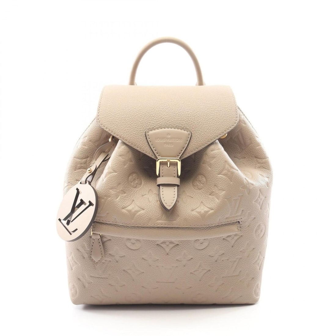 Louis Vuitton Montsouris PM Monogram Empreinte Tourtrell Backpack/Handbag, Leather, Women's, Beige,: --- Catalog ---Category: SizeSize (HxWxD): 28cm x 23cm x 15cm / 11.02'' x 9.05'' x 5.9''Category: DesignType: Backpack, HandbagColor: BeigeGender: WomenMaterial: Monogram Empreinte Category: GeneralMP