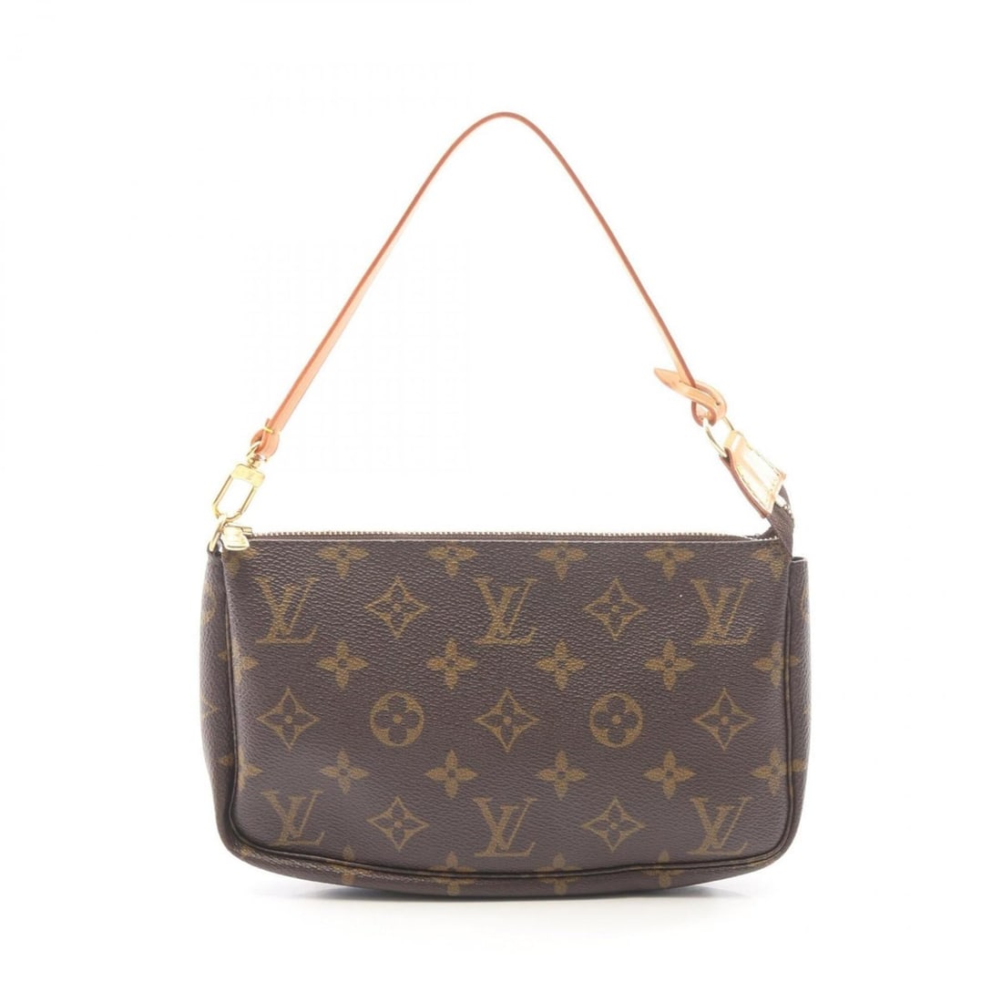 Louis Vuitton Pochette Accessoires Monogram Handbag, Coated Canvas Leather, Women's, Brown, M51980: --- Catalog ---Category: SizeSize (HxWxD): 13cm x 21cm x 3cm / 5.11'' x 8.26'' x 1.18''Category: DesignType: HandbagColor: BrownGender: WomenMaterial: PVC , Leather Category: GeneralMPN: M51980Brand: 
