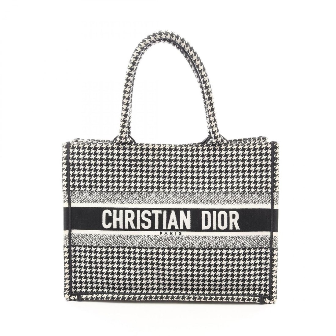 Christian Dior Dior Book Tote Medium Houndstooth Bag Handbag Canvas Women's White/Black: --- Catalog ---Category: SizeSize (HxWxD): 27cm x 36cm x 14cm / 10.62'' x 14.17'' x 5.51''Category: DesignType: Handbag, Tote bagColor: Black, WhiteGender: WomenMaterial: Canvas Category: GeneralBrand