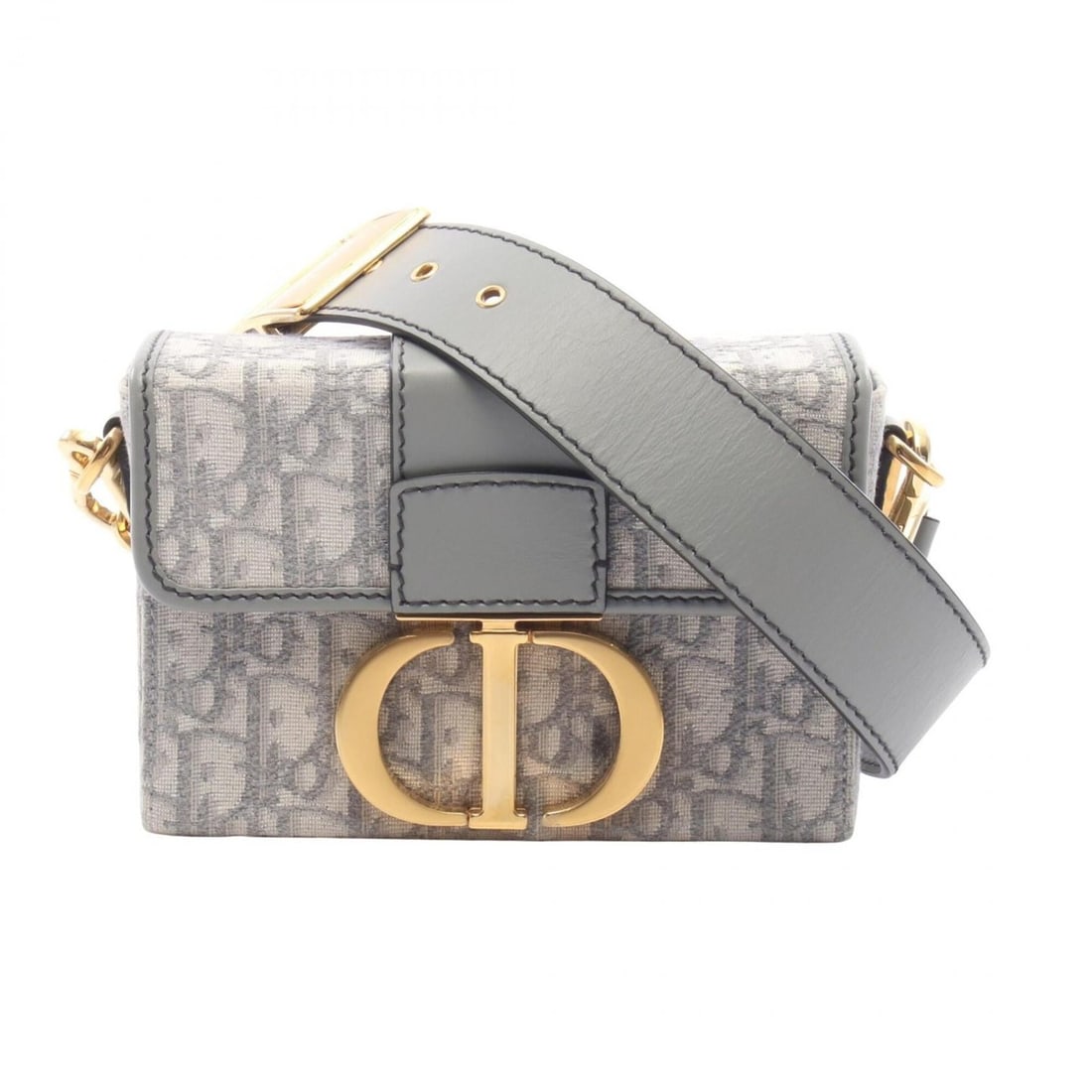 Christian Dior Dior 30 Montaigne Box Bag, Oblique Jacquard Shoulder Bag/Handbag, Canvas/Leather,: --- Catalog ---Category: SizeSize (HxWxD): 12cm x 17cm x 5cm / 4.72'' x 6.69'' x 1.96''Category: DesignType: Handbag, Shoulder bagColor: Gray, IvoryGender: WomenMaterial: Canvas , Leather Category: Ge