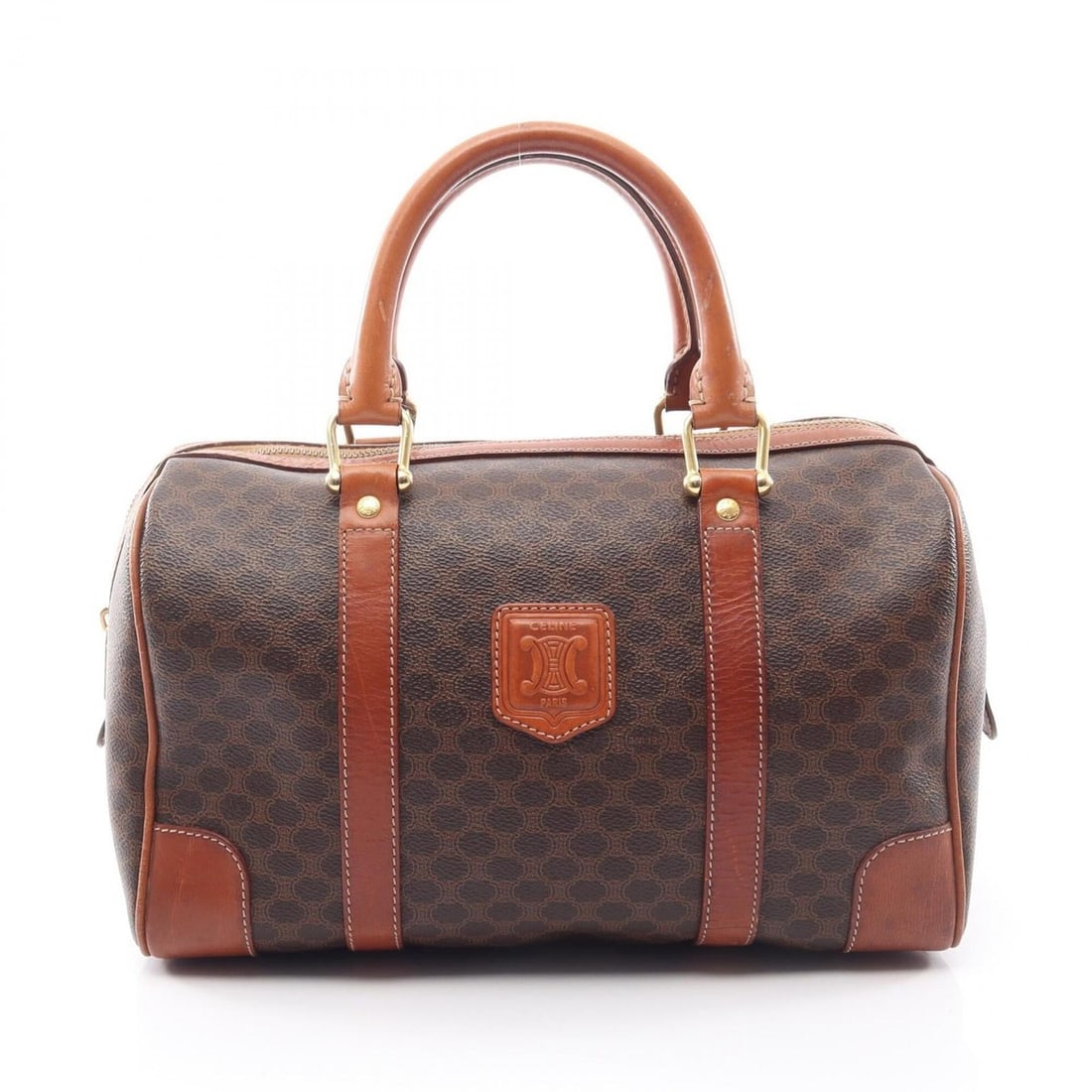 Celine Macadam Handbag, Coated Canvas Leather, Women's, Brown: --- Catalog ---Category: SizeSize (HxWxD): 18cm x 30.5cm x 16cm / 7.08'' x 12'' x 6.29''Category: DesignType: HandbagColor: BrownGender: WomenMaterial: Coated canvas , Leather Category: GeneralBrand: 