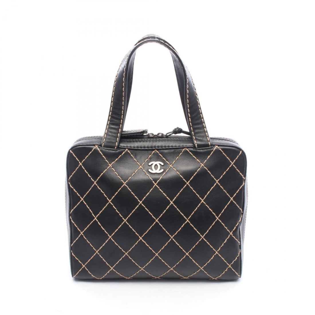Chanel Wild Stitch Tote Bag, Leather Handbag, Women's, Black: --- Catalog ---Category: SizeSize (HxWxD): 25cm x 31cm x 13cm / 9.84'' x 12.2'' x 5.11''Category: DesignType: Handbag, Tote bagColor: BlackGender: WomenMaterial: Leather Hardware Color: GoldCategory: 